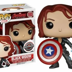 Funko Marvel Avengers 2 Black Widow With Shield Exclusive Pop! Vinyl Figure Funko Items