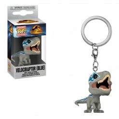 Funko Jurassic World Dominion - Blue Velociraptor Pop! Vinyl Keychain