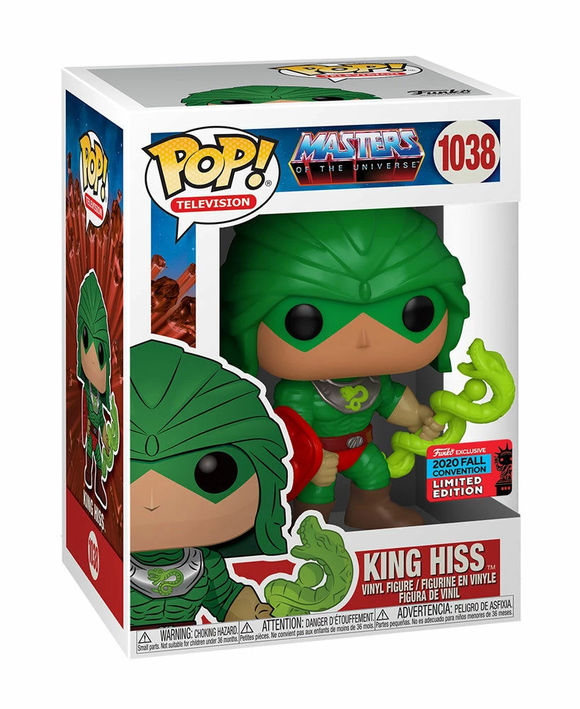 Budget 🧨 Funko NYCC 2020 - Masters Of The Universe King Hiss Exclusive Pop! Vinyl Figure Convention Exclusives ✔️ 1 Funko NYCC 2020 - Masters Of The Universe King Hiss Exclusive Pop! Vinyl Figure Convention Exclusives