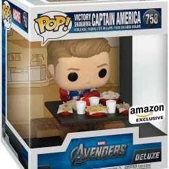 Funko Funko Items The Avengers - Victory Shawarma: Captain America Deluxe Exclusive Pop! Vinyl Figure