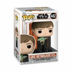 Funko Star Wars The Mandalorian - Luke Skywalker (with Grogu) POP! Vinyl Figure Funko Items