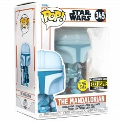 Funko Funko Items Star Wars:The Mandalorian - The Mandalorian Hologram Glow-in-the-Dark Exclusive POP! Vinyl Figure
