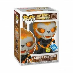 Funko Marvel Infinity Warps - Ghost Panther /w Chain Glow-In-The-Dark Exclusive Pop! Vinyl Figure Funko Items