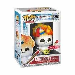 Funko Ghostbusters: Afterlife - Mini-Puft (On Fire) Glow-In-The-Dark Pop! Vinyl Figure And Tee Funko Items
