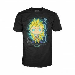 Funko POP Tees - Dragonball Z Glow-In-The-Dark Super Saiyan 3 Goku Pop With Tee Exclusive