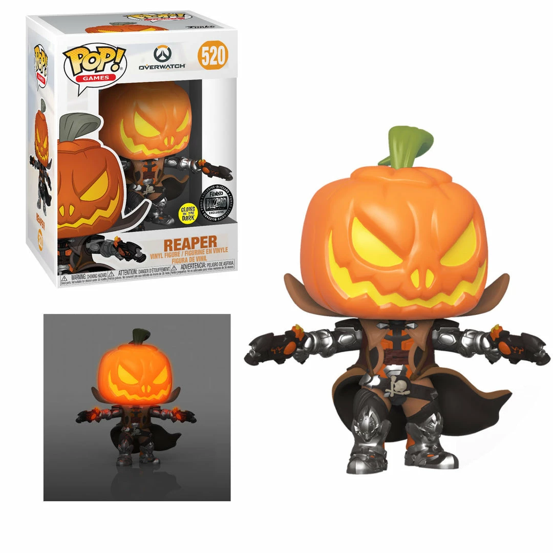 Funko Funko Items BlizzCon 2019 - Overwatch Pumpkin Reaper Glow-In-The-Dark Exclusive Pop! Vinyl Figure