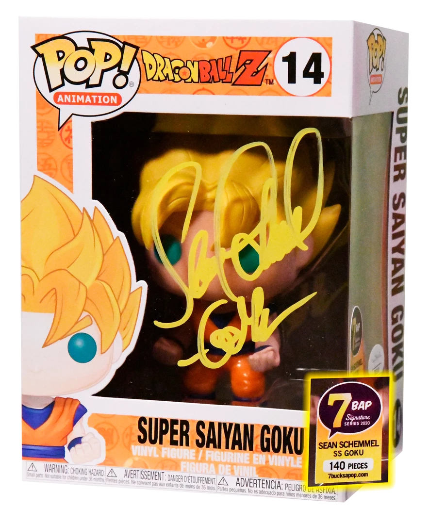 New 🤩 Funko Dragonball Z - Super Saiyan Goku Autographed Pop! Vinyl Figure Autographed Items ⌛ 1 Funko Dragonball Z - Super Saiyan Goku Autographed Pop! Vinyl Figure Autographed Items