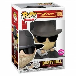 Funko POP Rocks - ZZ Top Dusty Hill Flocked POP! Vinyl Figures