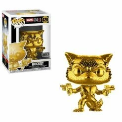Funko Funko Items Marvel Studios First 10 Years - Rocket Raccoon (Gold Chrome) Exclusive Pop! Vinyl Figure