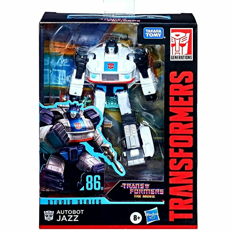 Brand new 𧨠Hasbro New Arrivals Transformers Studio Series 86 - 01 Transformers: The Movie Jazz Figure π₯ 1 Hasbro New Arrivals Transformers Studio Series 86 - 01 Transformers: The Movie Jazz Figure